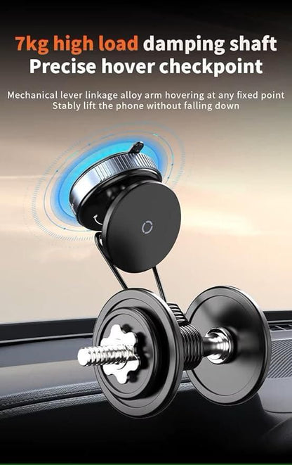 Magnetic Suction Phone Holder – 360° Rotating Universal Phone Stand