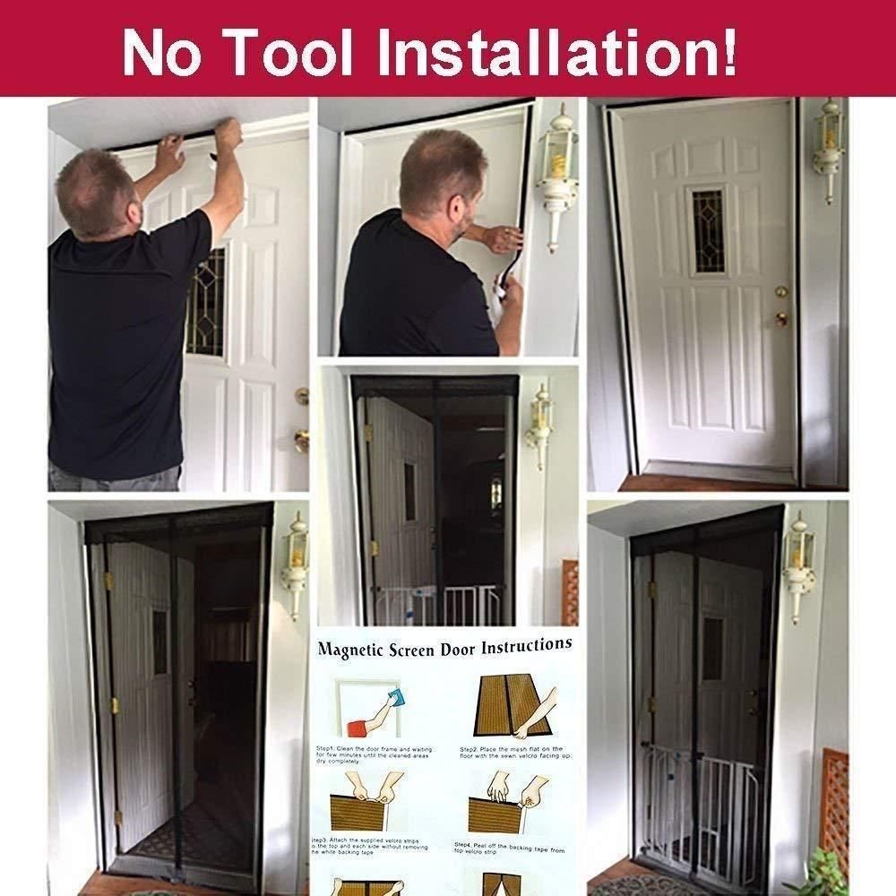 Magnetic Anti-Mosquito Door Curtain – Hands-Free Mesh Screen Net