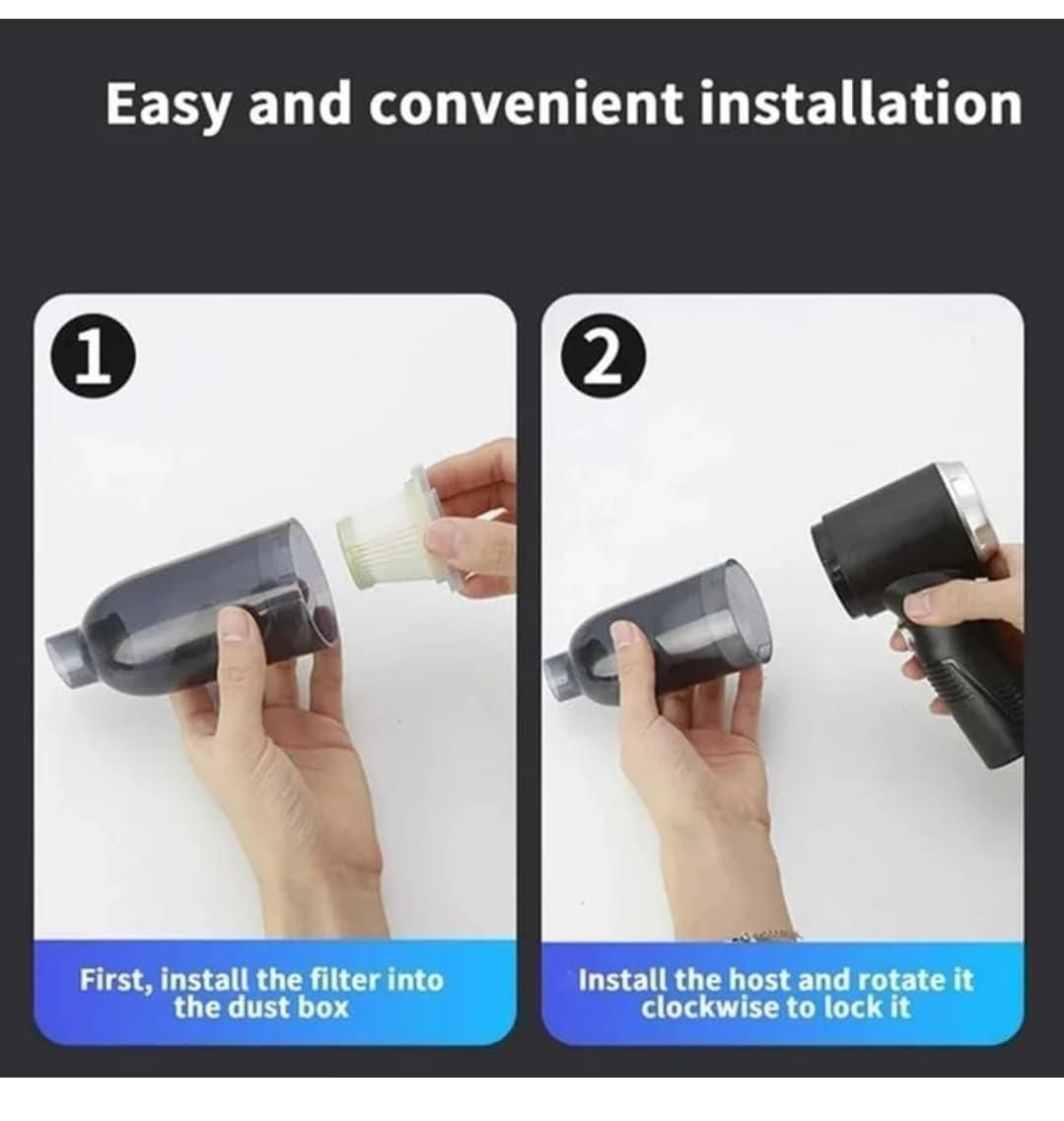 Portable Wireless Vacuum Suction Cleaner – Mini Air Duster